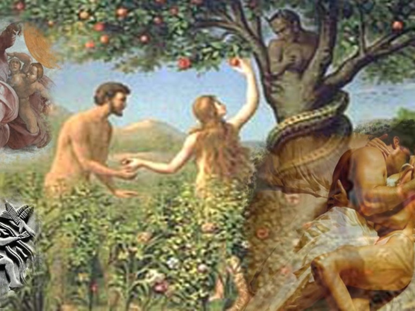 La historia bíblica de la creación: Adán y Eva en el paraíso terrenal
