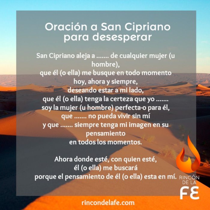 Oración de San Cipriano para que te busque desesperadamente: ¡Descubre el poder de esta plegaria!